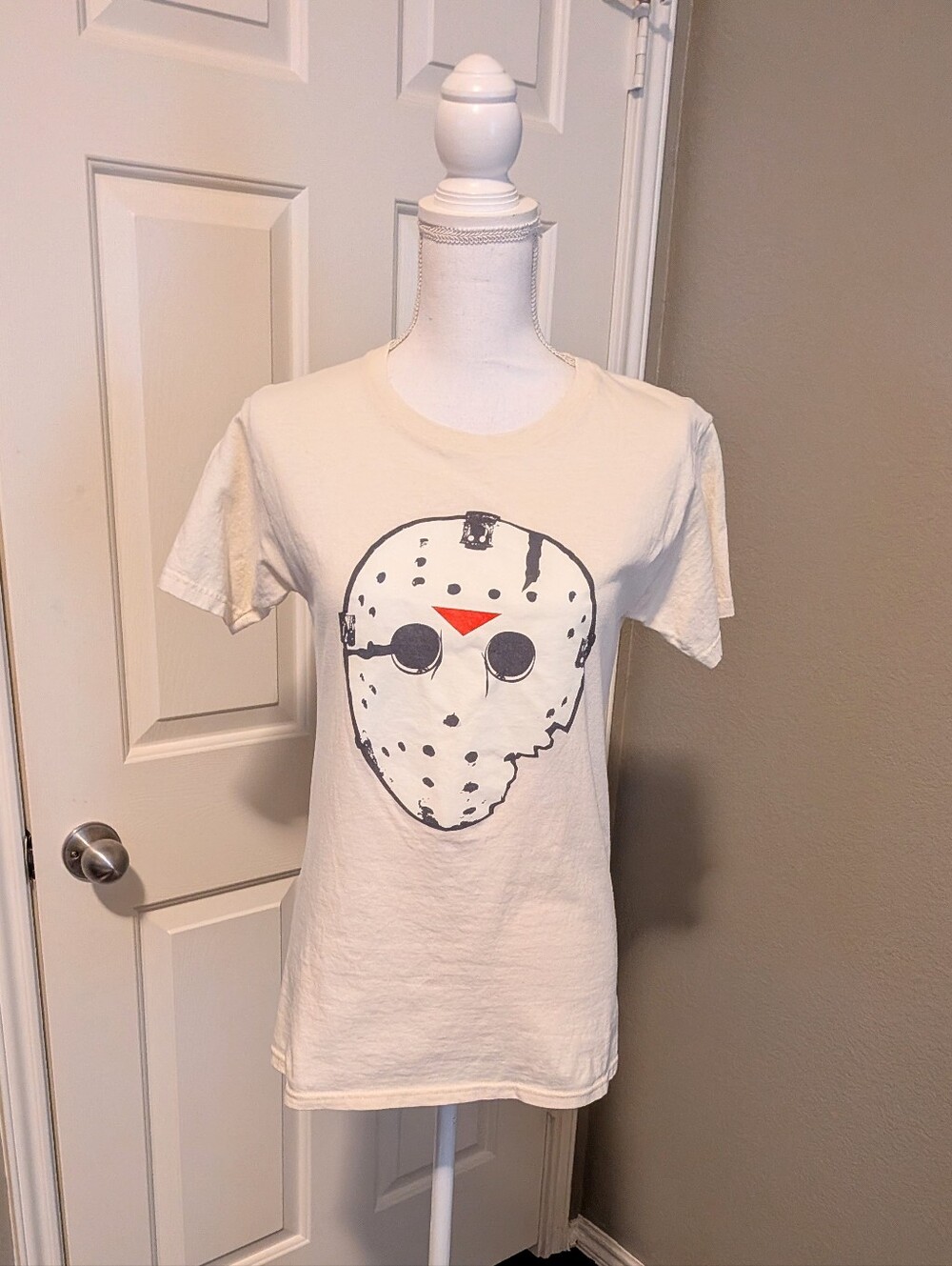 Cream Graphic Friday The 13th T-Shirt